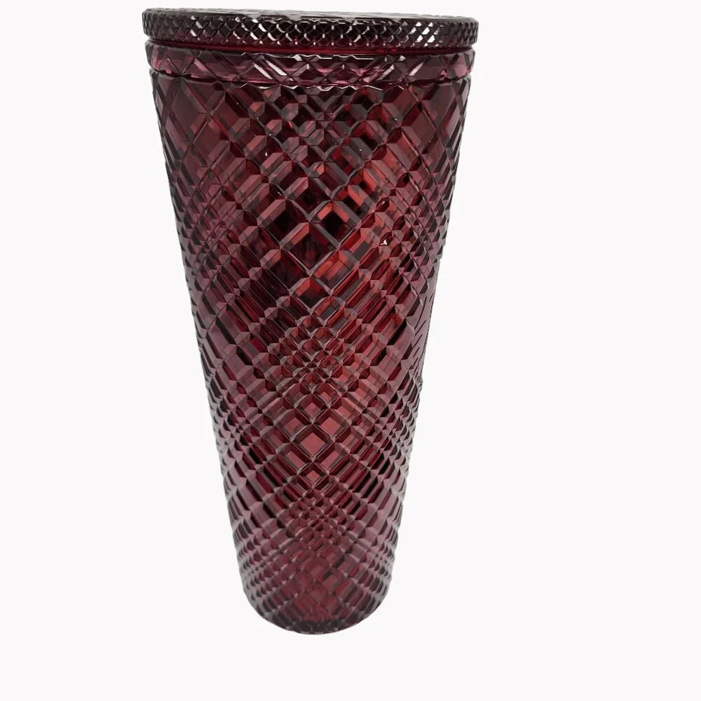 Starbucks Holiday 2022 Christmas Merlot Jewel Studded Tumbler Venti No Straw